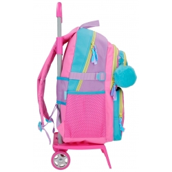 Mochila Adaptable con Carro 45cm Movom Block Rosa