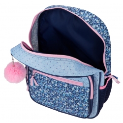 Mochila Escolar Movom Spring Vibes Marino 38 cm adaptable a carro Mochila Escolar Movom Spring Vibes Marino 38 cm adaptable a carro