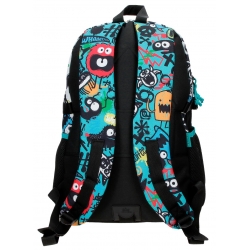 Mochila Escolar 45cm Movom Monsters Negro Mochila Escolar 45cm Movom Monsters Negro
