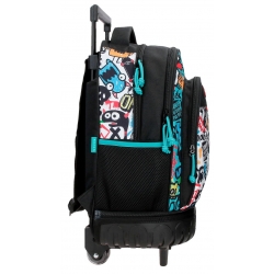 Mochila 2R. 43cm Movom Monsters Negro Mochila 2R. 43cm Movom Monsters Negro