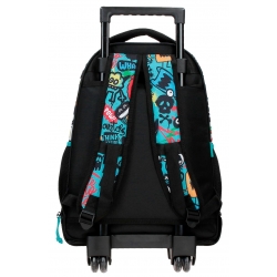 Mochila 2R. 43cm Movom Monsters Negro Mochila 2R. 43cm Movom Monsters Negro