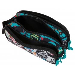 Estuche Escolar Movom Monsters Negro Estuche Escolar Movom Monsters Negro