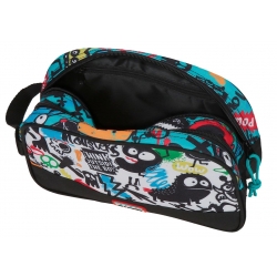 Neceser Dos Compartimentos Movom Monsters Negro Neceser Dos Compartimentos Movom Monsters Negro