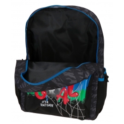 Mochila Escolar Movom Offside Negro 40 cm con carro
