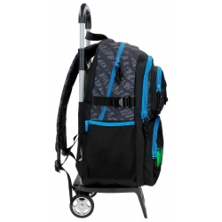 Mochila Escolar dos compartimentos Movom Offside Negro 45 cm con carro Mochila Escolar dos compartimentos Movom Offside Negro 45 cm con carro