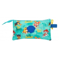 Estuche Patrulla canina Pawsome vibes Tres Compartimentos