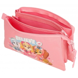 Estuche tres compartimentos Paw Patrol Believe in yourself