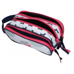 Estuche Roll Road Teckel triple compartimento