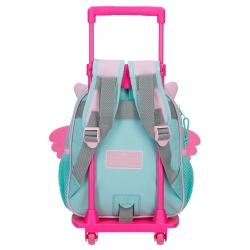 Mochila preescolar Roll Road Happy Pets Owl 25 cm con carro
