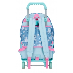 Mochila Escolar Stitch Hearts 44 cm con carro