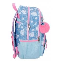 Mochila Escolar doble compartimento Stitch Hearts 44 cm adaptable a carro Mochila Escolar doble compartimento Stitch Hearts 44 cm adaptable a carro