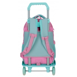 Mochila Escolar tres compartimentos Stitch Little Destruction 42 cm con carro