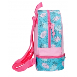 Mochila Heart Stitch 28cm con portamerienda