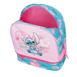 Mochila Heart Stitch 28cm con portamerienda