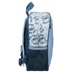 Mochila Escolar 28cm Disney Stitch Keep Going Marino