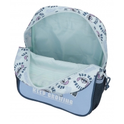 Mochila Escolar 28cm Disney Stitch Keep Going Marino