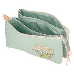Estuche Grogu Tres Compartimentos