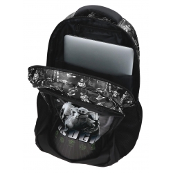 Mochila Adaptable con Carro 46cm Star Wars His Name Is Grogu Negro Mochila Adaptable con Carro 46cm Star Wars His Name Is Grogu Negro