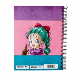 Cuaderno A4 Papel Cuadriculado Dragon Ball Bulma