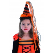 WITCH HAT WITH LIGHT STRIPS