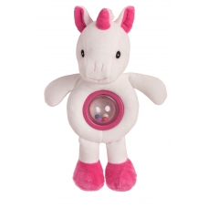 UNICORNIO ROSI SONAJERO BOLITA 28 CM