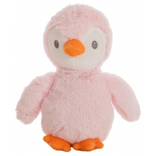 PINGÜINO 22 CM ROSA + MANTA CORAL 90X75 CM