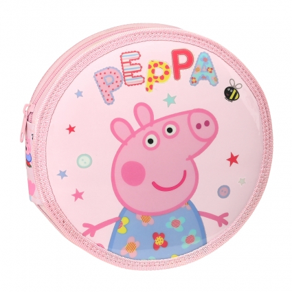 PLUMIER REDONDO 18 pcs. PEPPA PIG HAVING FUN