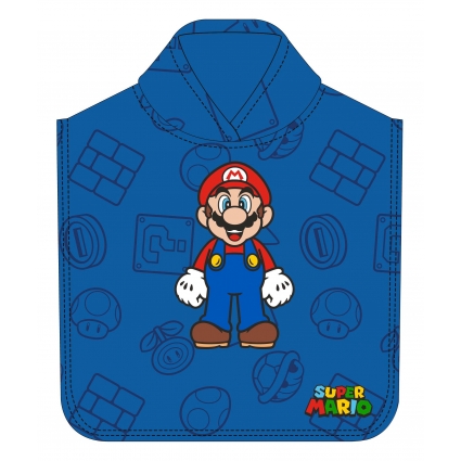 PONCHO DE MICROFIBRA SUPER MARIO