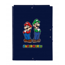 CARPETA FOLIO 3 SOLAPAS SUPER MARIO